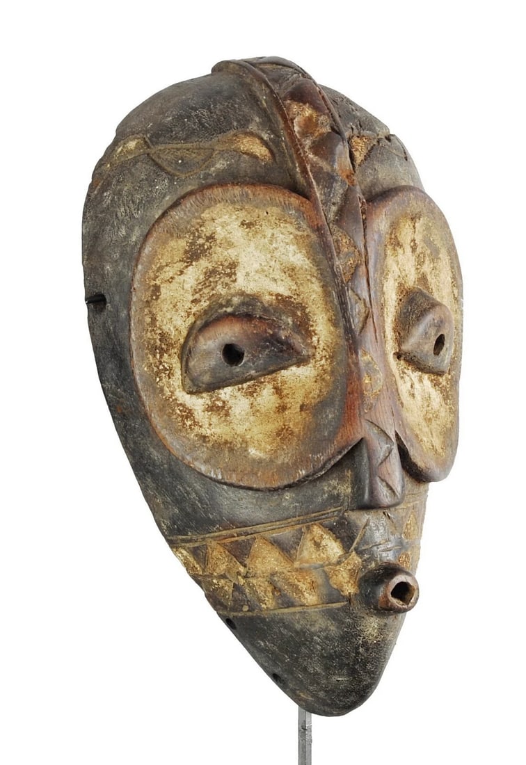 Rare initiation GOMA wood mask Congo DRC Bembe African Tribal Art 1110 (1 of 11)