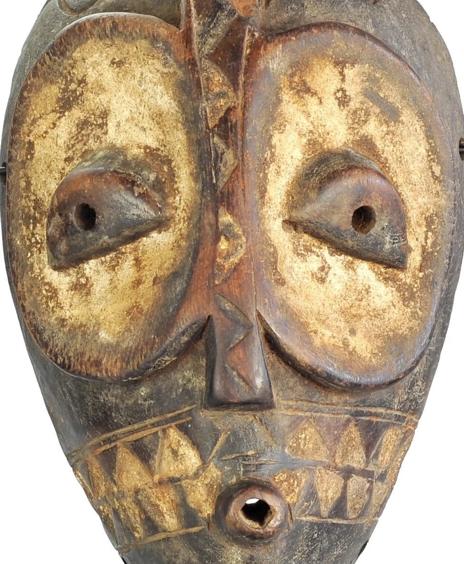 Rare initiation GOMA wood mask Congo DRC Bembe African Tribal Art 1110 - 5