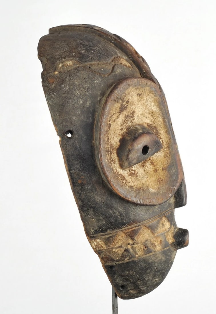 Rare initiation GOMA wood mask Congo DRC Bembe African Tribal Art 1110 - 6