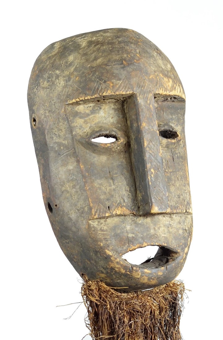 Rare & Powerful SHI Tribe Mask neighbors Lega Congo African Tribal Art 0900 (1 of 11)