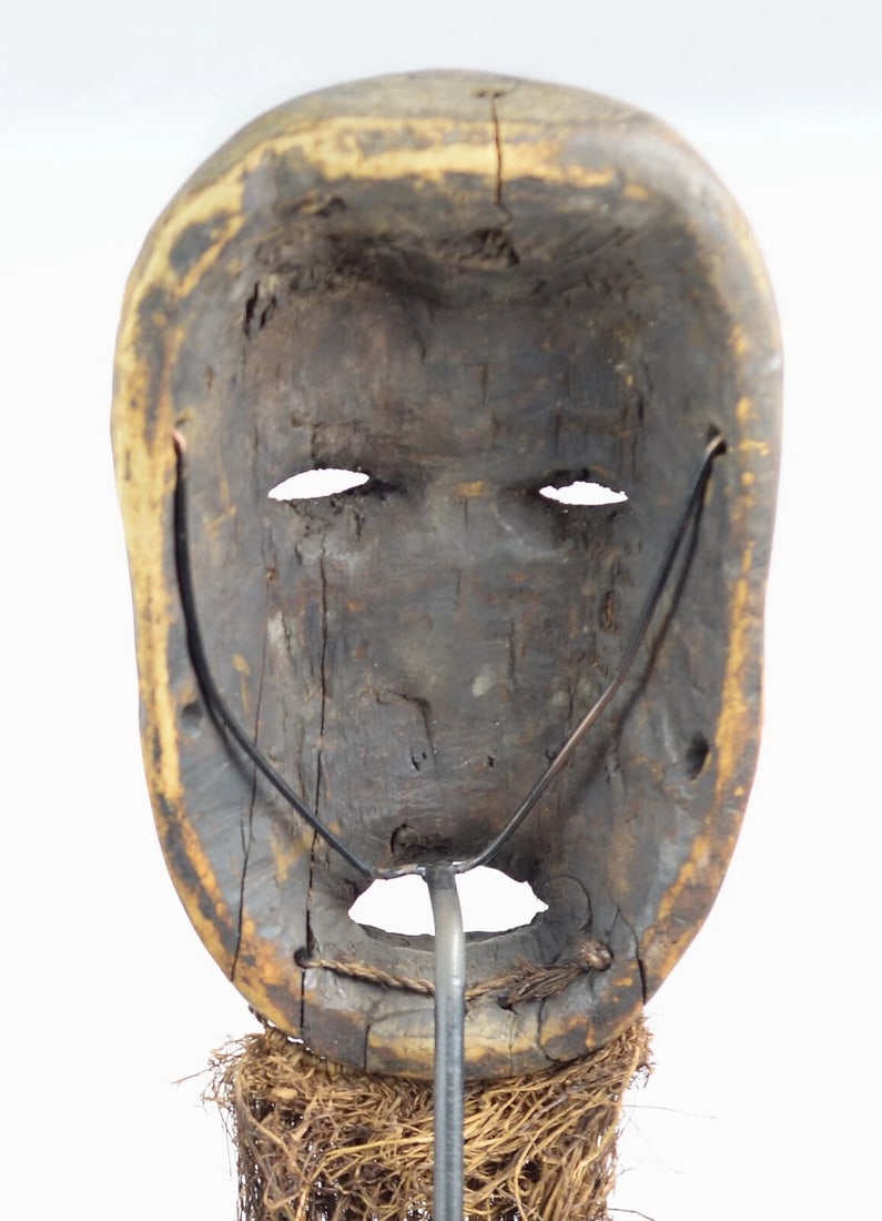 Rare & Powerful SHI Tribe Mask neighbors Lega Congo African Tribal Art 0900 - 3