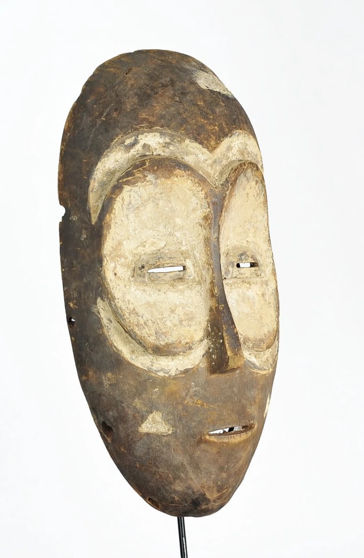 Large 15" BEMBE Zoomorphic Owl Wood Mask Congo DRC African Tribal Art 1211 - 3