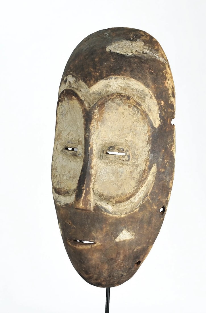Large 15" BEMBE Zoomorphic Owl Wood Mask Congo DRC African Tribal Art 1211 - 5