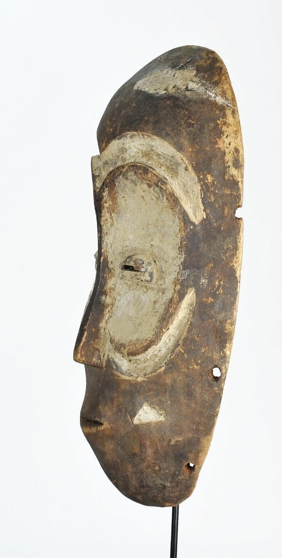 Large 15" BEMBE Zoomorphic Owl Wood Mask Congo DRC African Tribal Art 1211 - 8