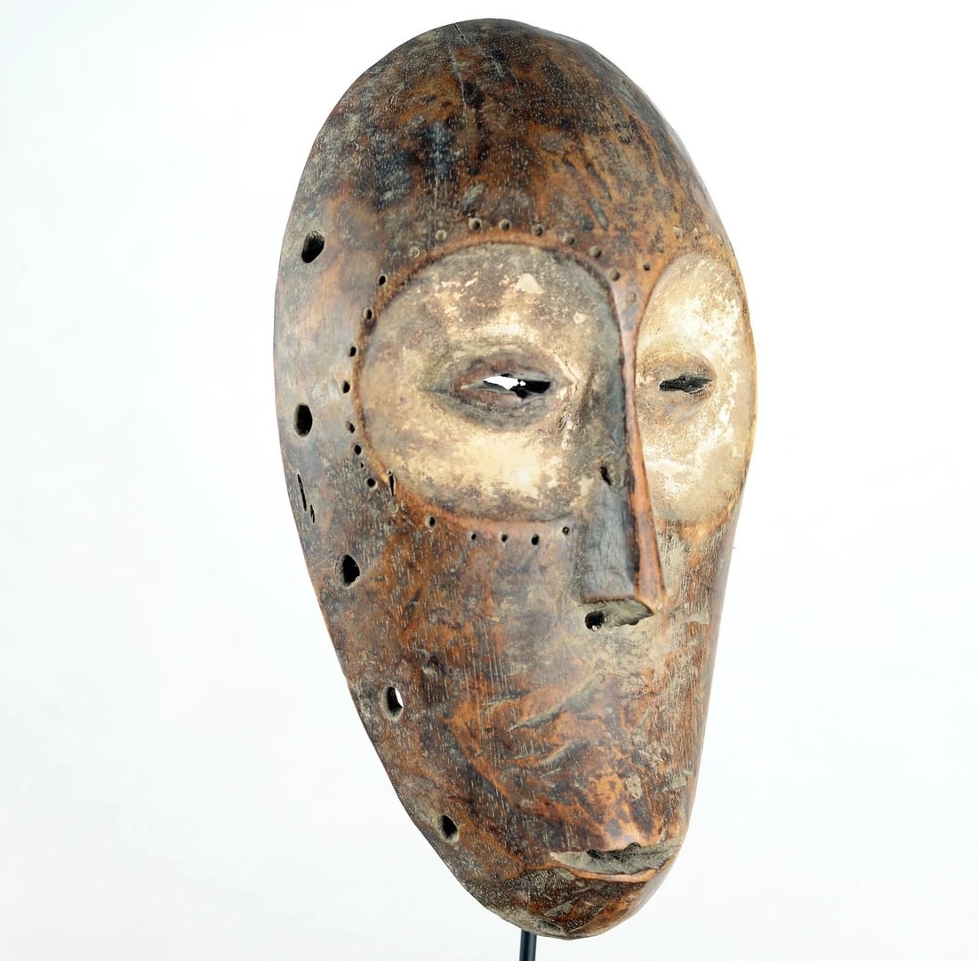 Superb LEGA Bwami Cult wood Mask Congo DRC African Tribal Art Africain 0892 - 10
