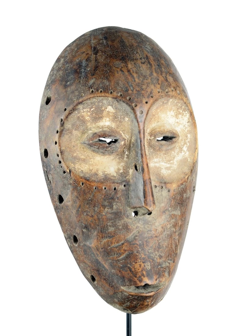 Superb LEGA Bwami Cult wood Mask Congo DRC African Tribal Art Africain 0892 - 11