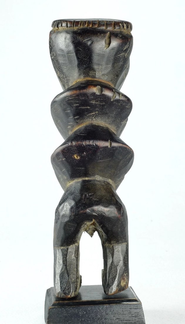 ZANDE AZANDE Rare Ubangi Zigzag figure Congo DRC African Tribal Art 1348 - 10