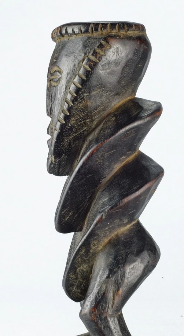 ZANDE AZANDE Rare Ubangi Zigzag figure Congo DRC African Tribal Art 1348 - 6