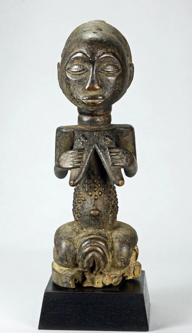 Fine LUBA old cult figure statue sculpture Congo African Tribal Art 1275 - 6