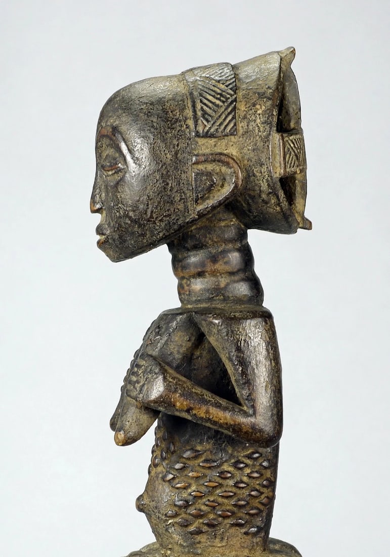 Fine LUBA old cult figure statue sculpture Congo African Tribal Art 1275 - 8