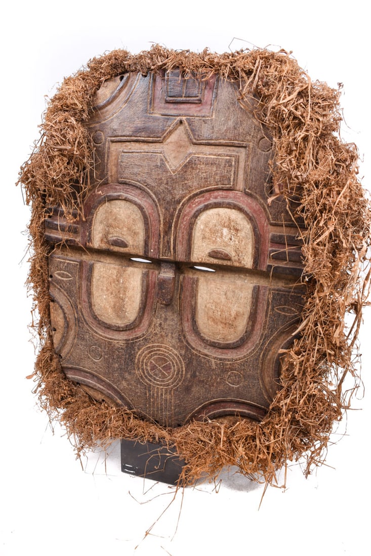 Kidumu Mask – Wood, Raphia – Teke – DR Congo - 3