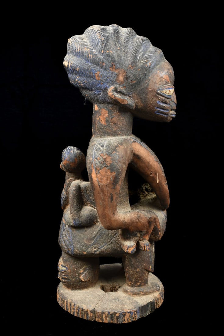 Maternity figure – Wood – Yoruba – Nigeria - 4