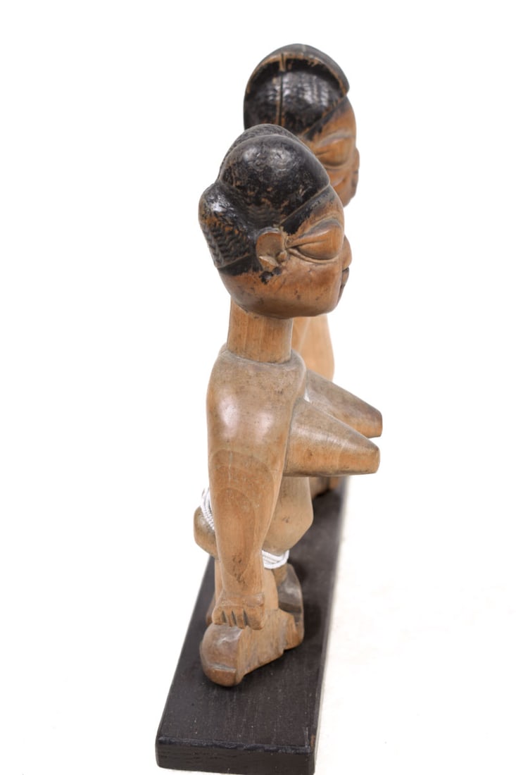 Venavi twin figure – Wood, Beads – Ewe – Togo - 3
