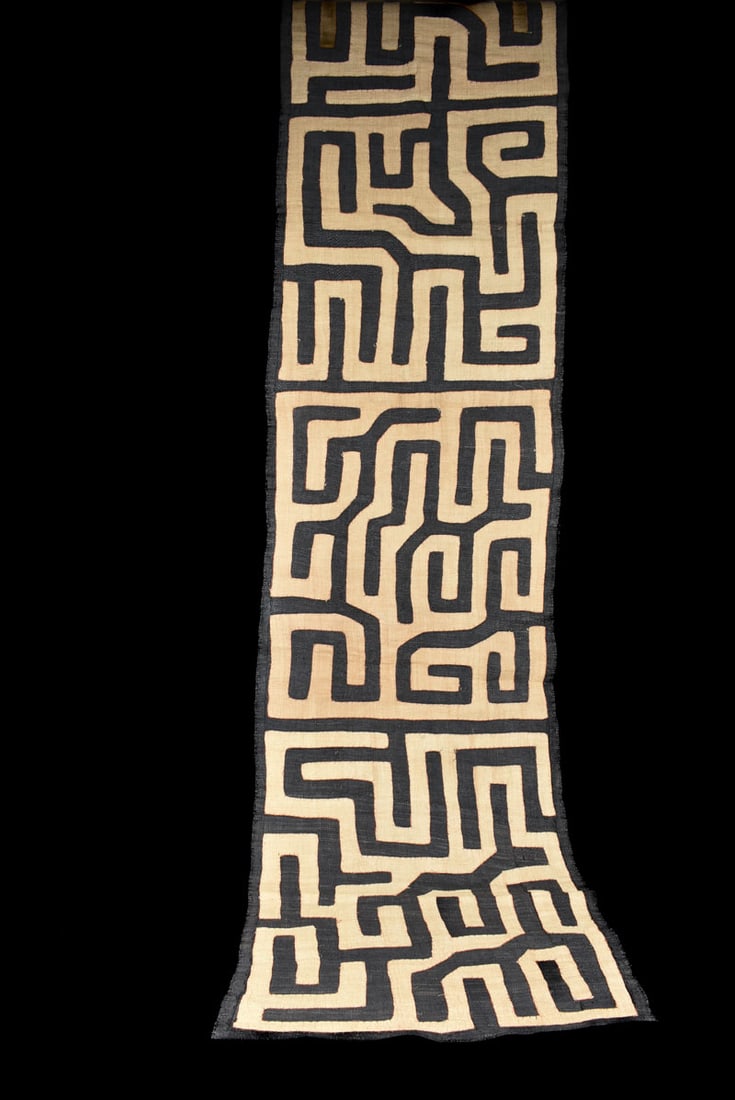 Textile – Cloth – Shoowa-Kuba – DR Congo 360 cm - 4