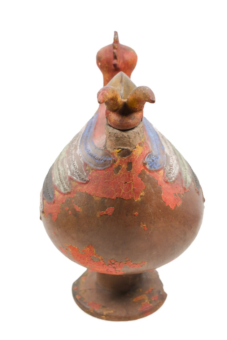 Rooster Figure – Terracotta – Akan- Ghana – Schädler Certificate - 3