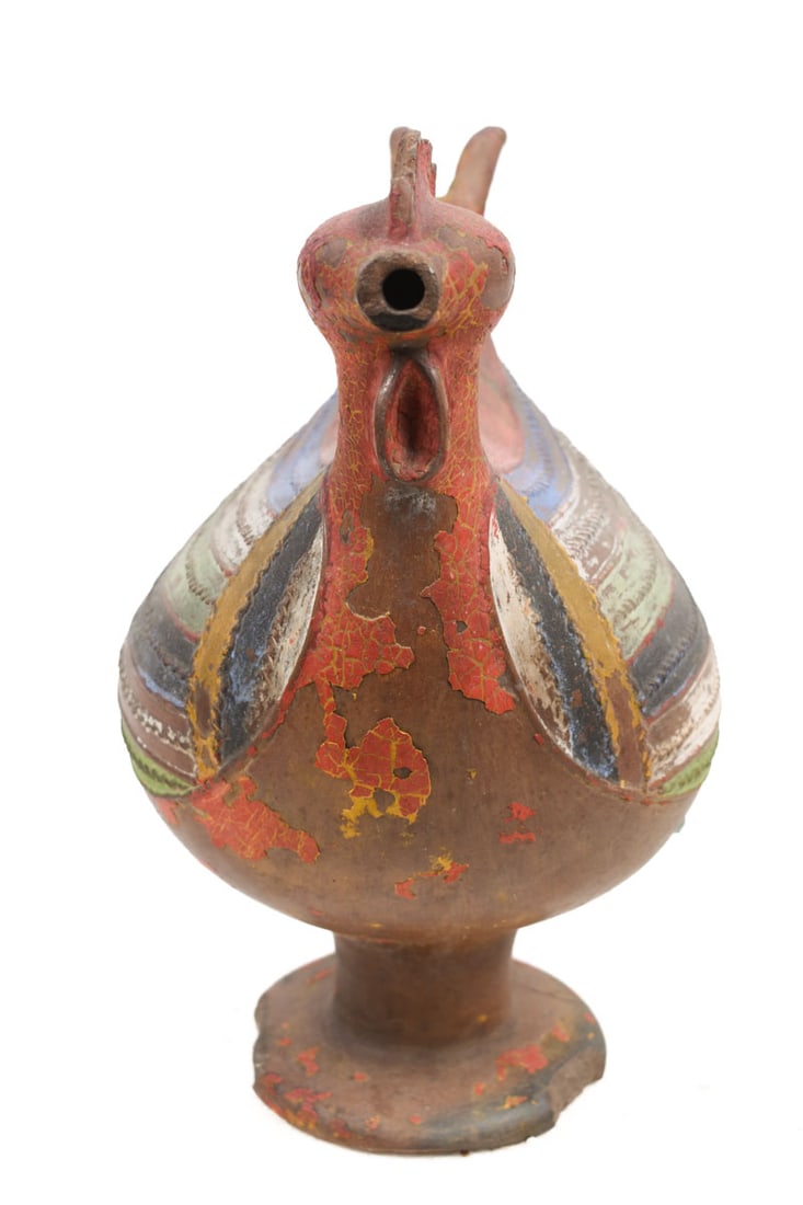 Rooster Figure – Terracotta – Akan- Ghana – Schädler Certificate - 7