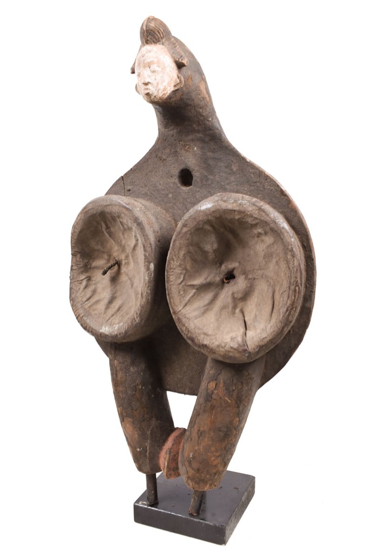 Blacksmith Bellow`s – Wood – Leather – Punu – Gabon - 4