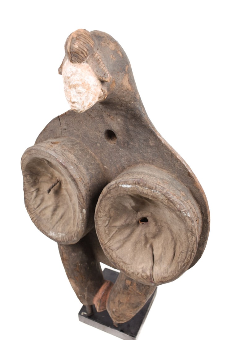 Blacksmith Bellow`s – Wood – Leather – Punu – Gabon - 7