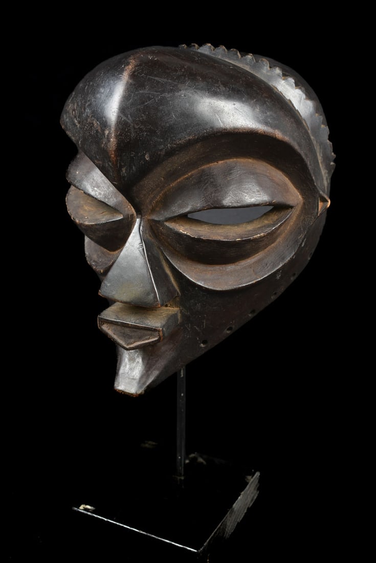 Face Mask – Wood – Mbagani – Congo - 2