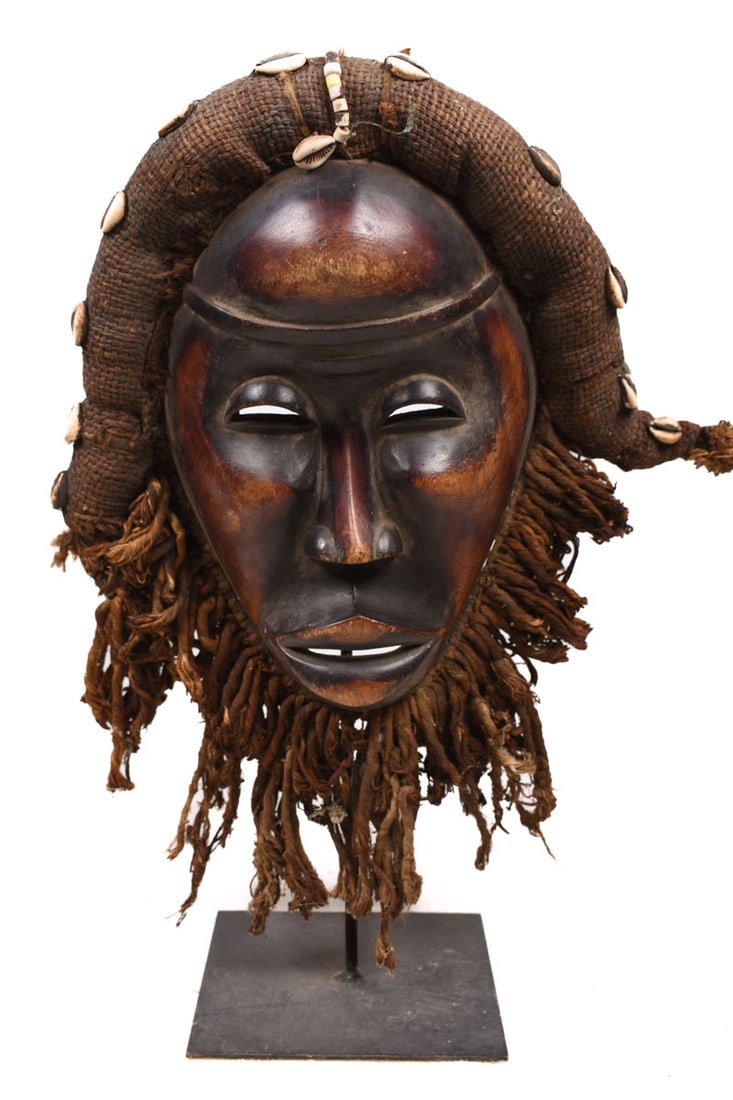 Mask – Wood, Shell, Fabric – Dan – Ivory Coast (1 of 7)