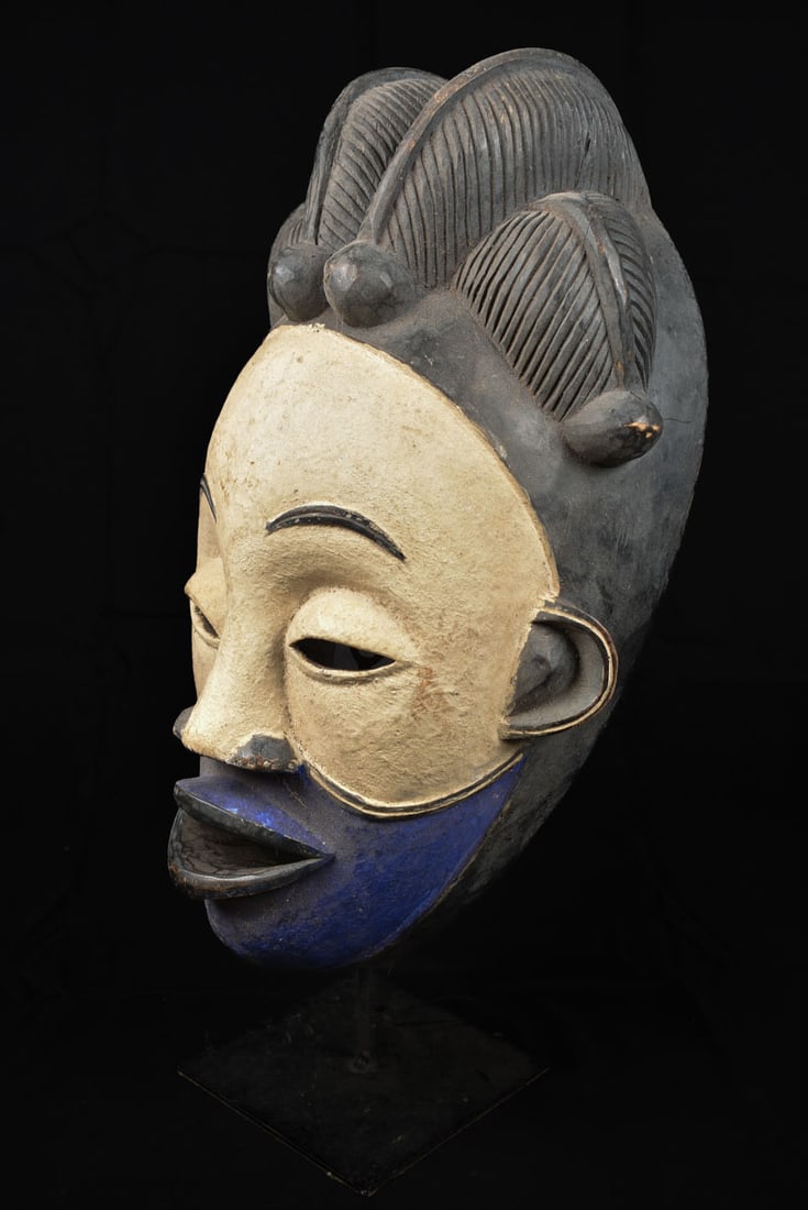 Initiation mask – Wood – Punu – Gabon - 2