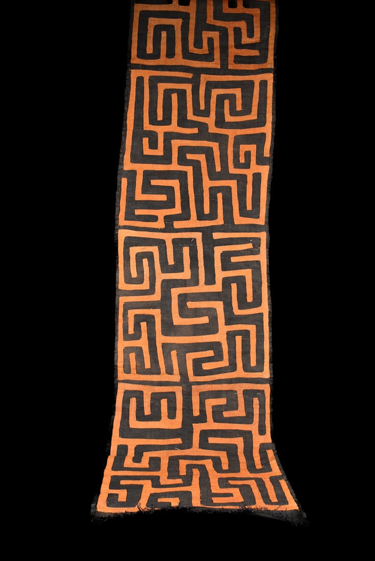 Textile – Cloth – Shoowa-Kuba – DR Congo 280 cm - 4
