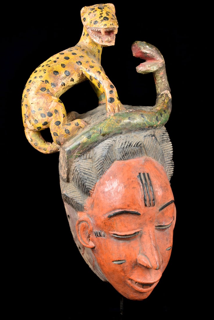 Dance mask – Wood – Baule – Ivory Coast - 4