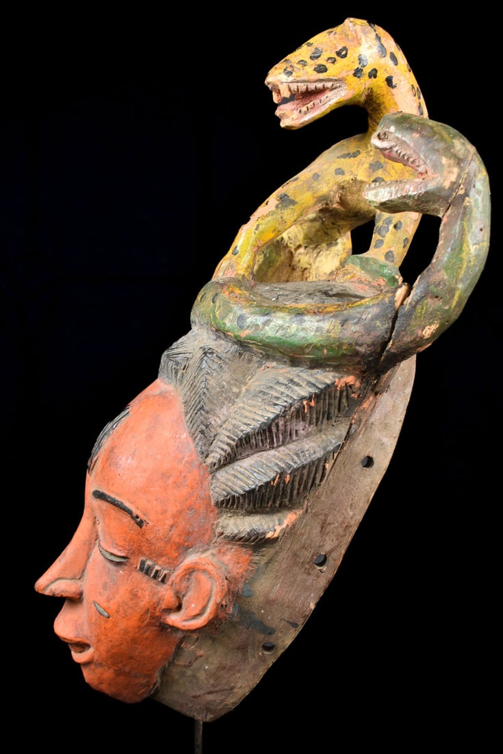 Dance mask – Wood – Baule – Ivory Coast - 5