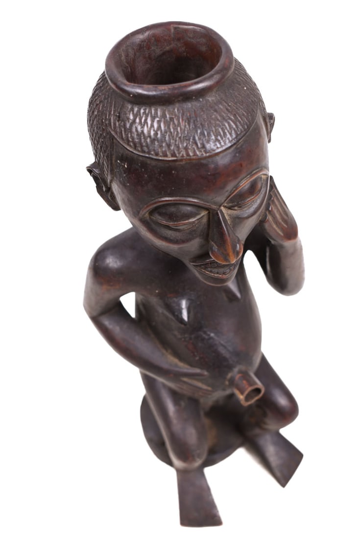 Anthropomorphic Cup Figure – Wood – Kuba – Congo - 7