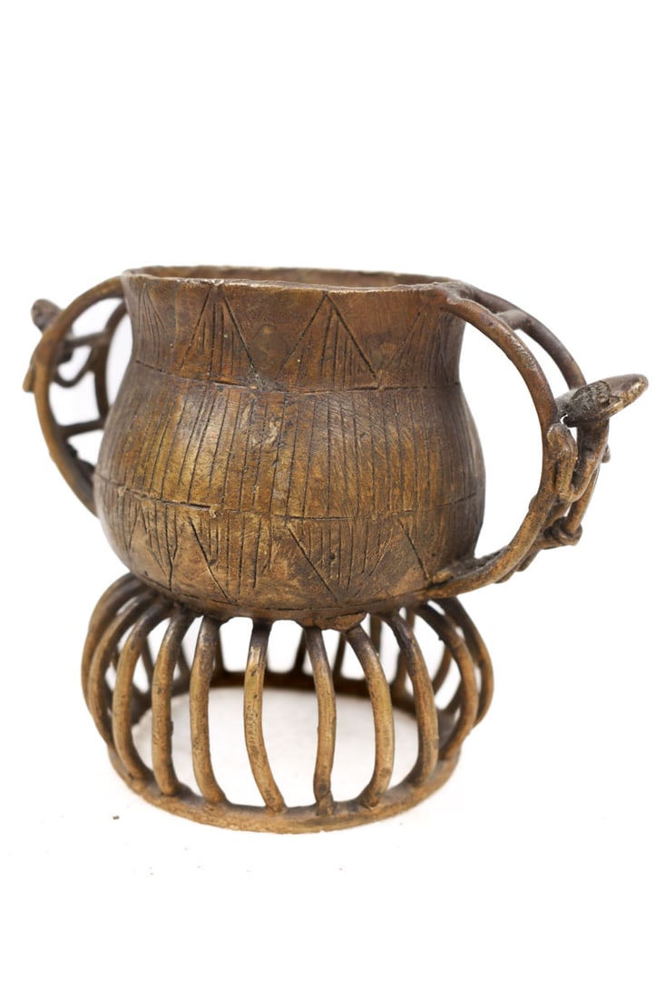 Gold dust pot – Bronze – Asante – Kuduo – Ghana (1 of 9)