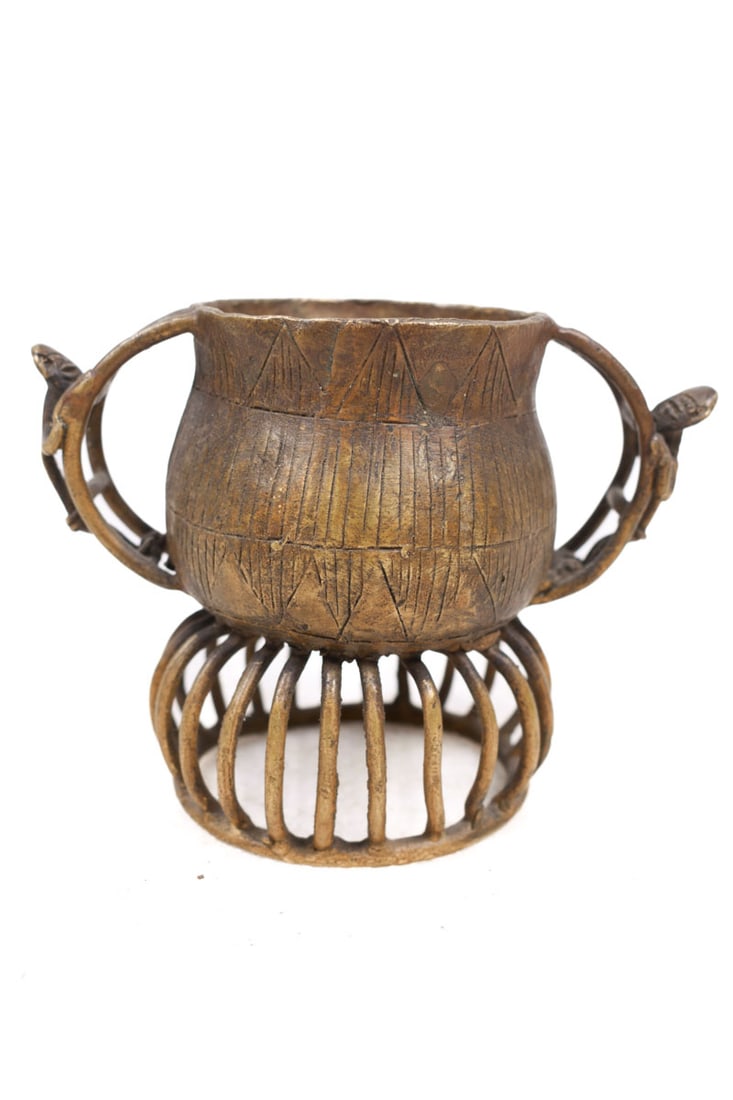 Gold dust pot – Bronze – Asante – Kuduo – Ghana - 2