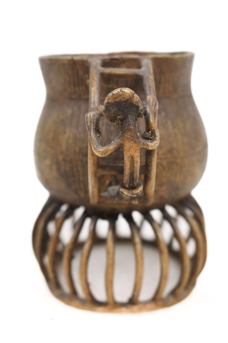 Gold dust pot – Bronze – Asante – Kuduo – Ghana - 3