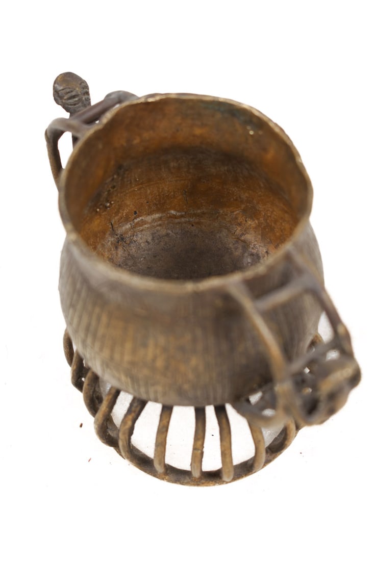 Gold dust pot – Bronze – Asante – Kuduo – Ghana - 6