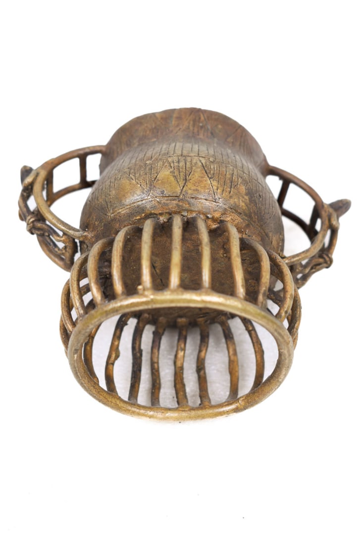 Gold dust pot – Bronze – Asante – Kuduo – Ghana - 9