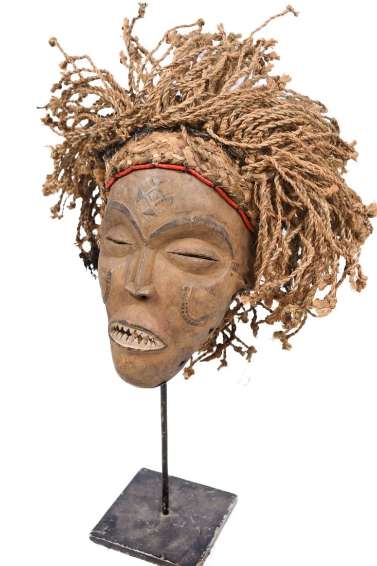 Mask – Wood, Rope – Mwana Pwo – Chokwe – DR Congo - 3