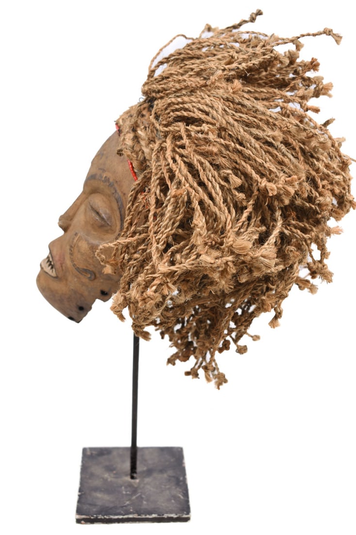 Mask – Wood, Rope – Mwana Pwo – Chokwe – DR Congo - 4