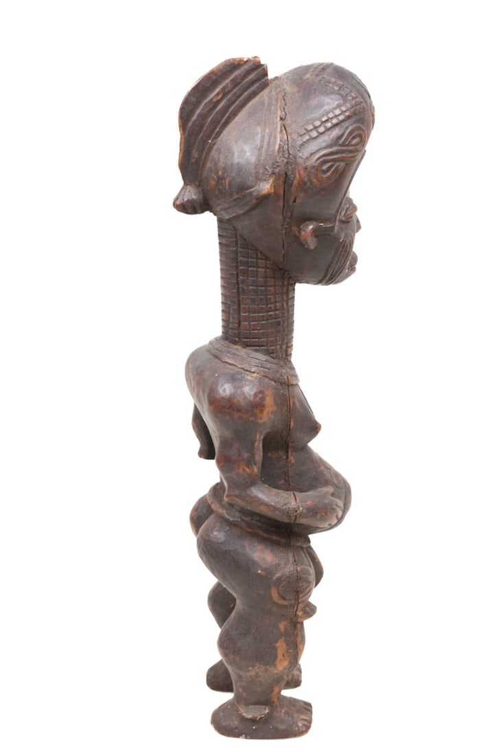 Ancestor figure – Wood- Bena Lulua- DR Congo - 3