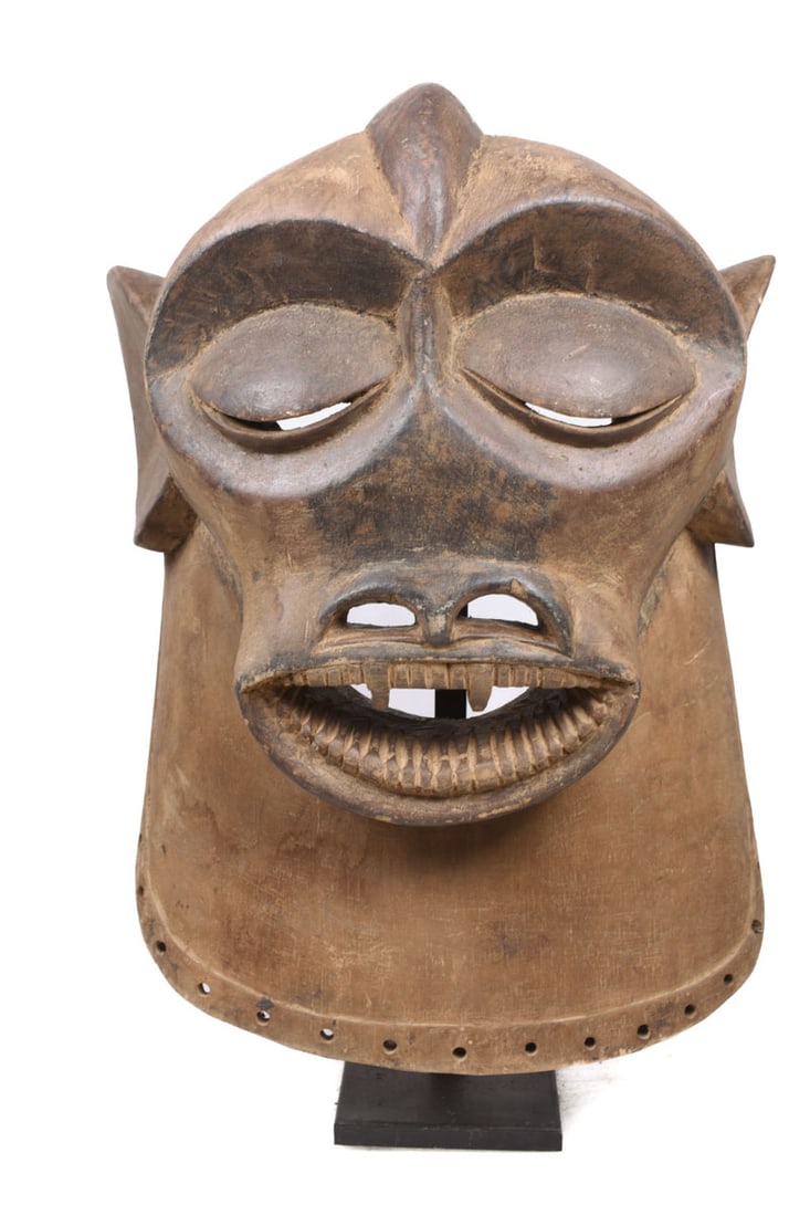 Monkey Mask – Wood – Luba- Congo DRC (1 of 8)