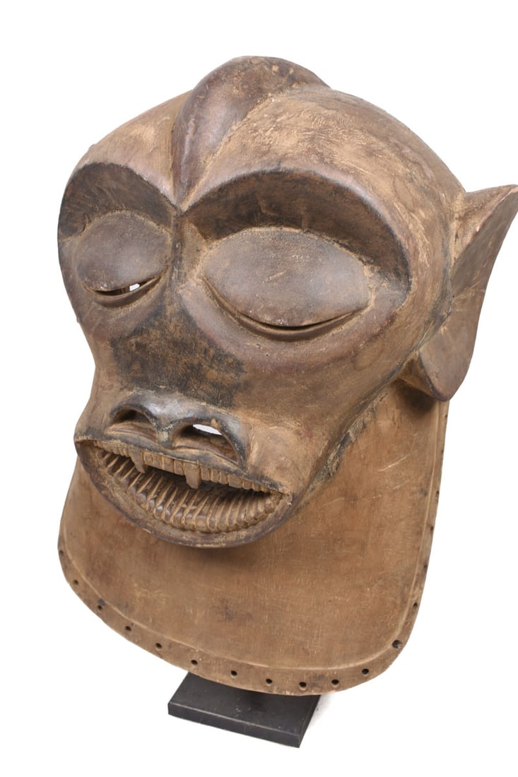 Monkey Mask – Wood – Luba- Congo DRC - 2