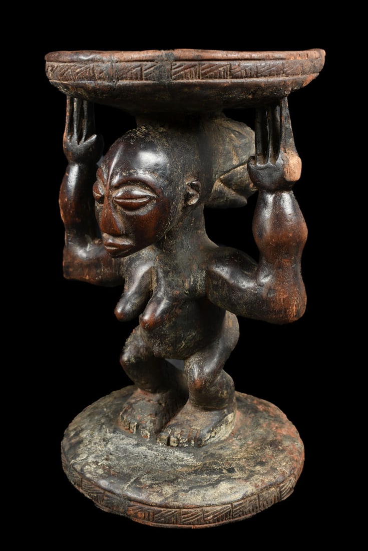 Stool – Wood – Luba – DR Congo - 2
