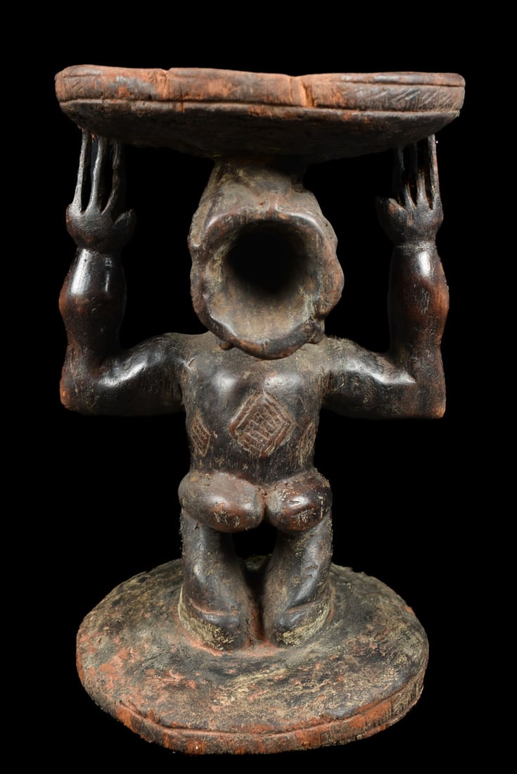 Stool – Wood – Luba – DR Congo - 6