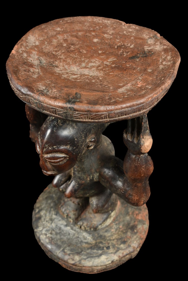 Stool – Wood – Luba – DR Congo - 8