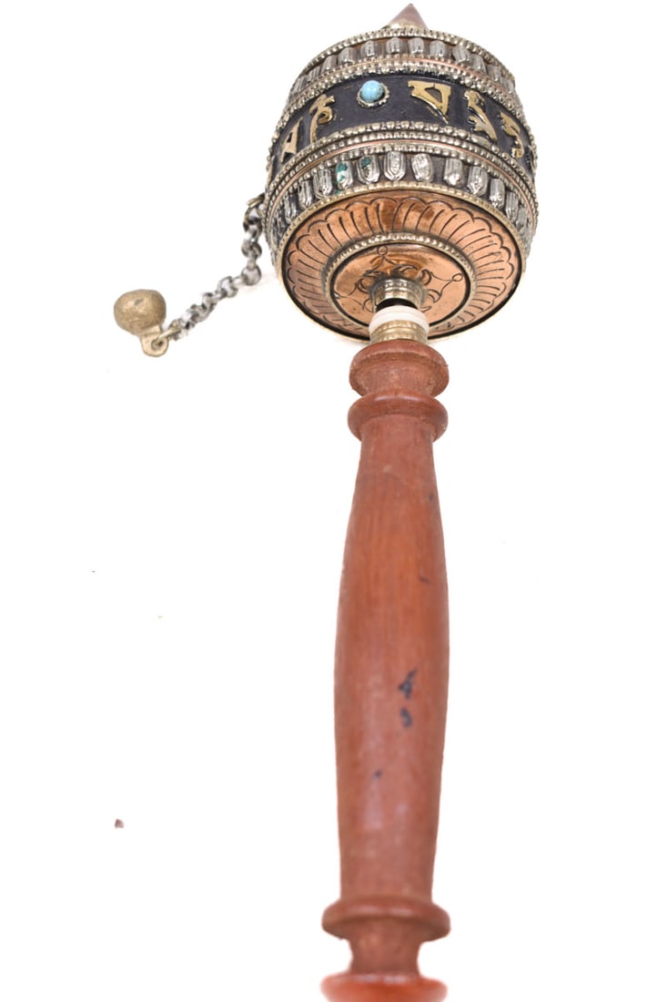 Prayer wheel – Wood, Copper – Tibet - 7