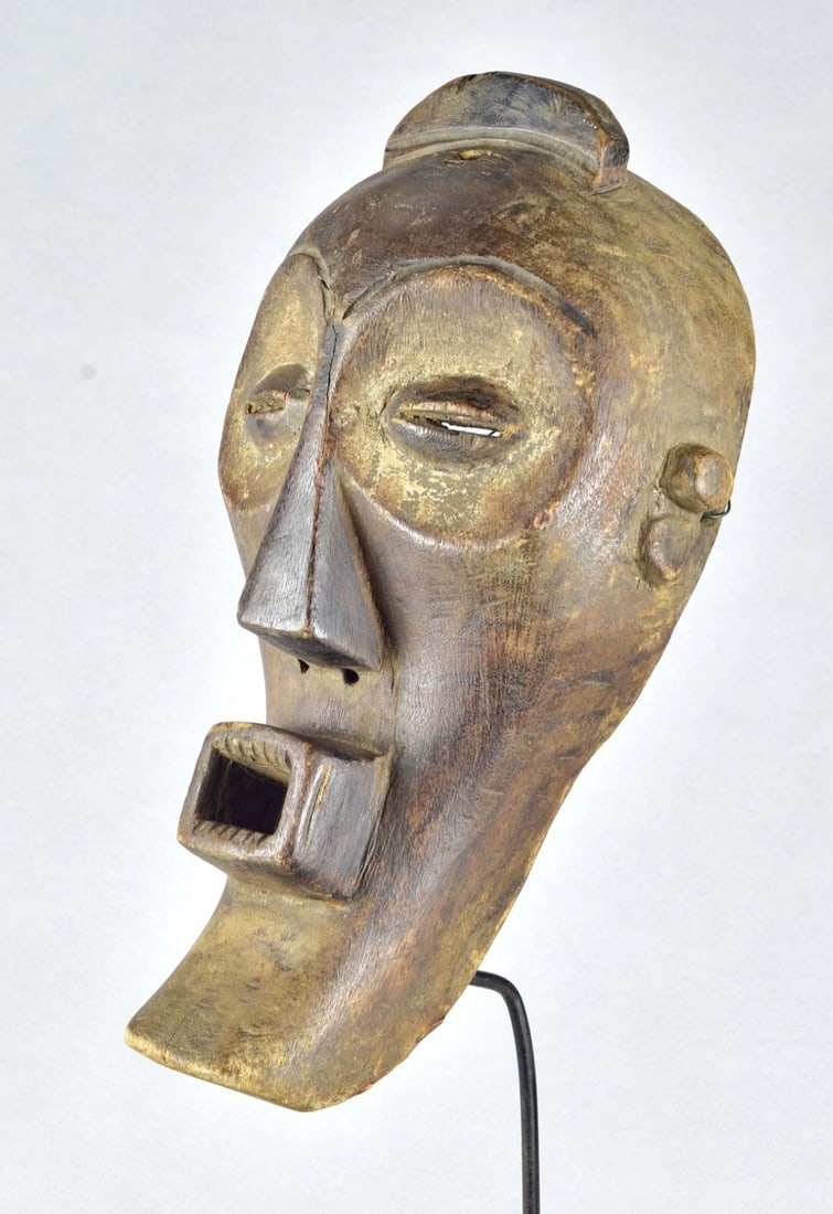 Beautiful MBAGANI Binji Mask African art Congo Drc Zaire - 4