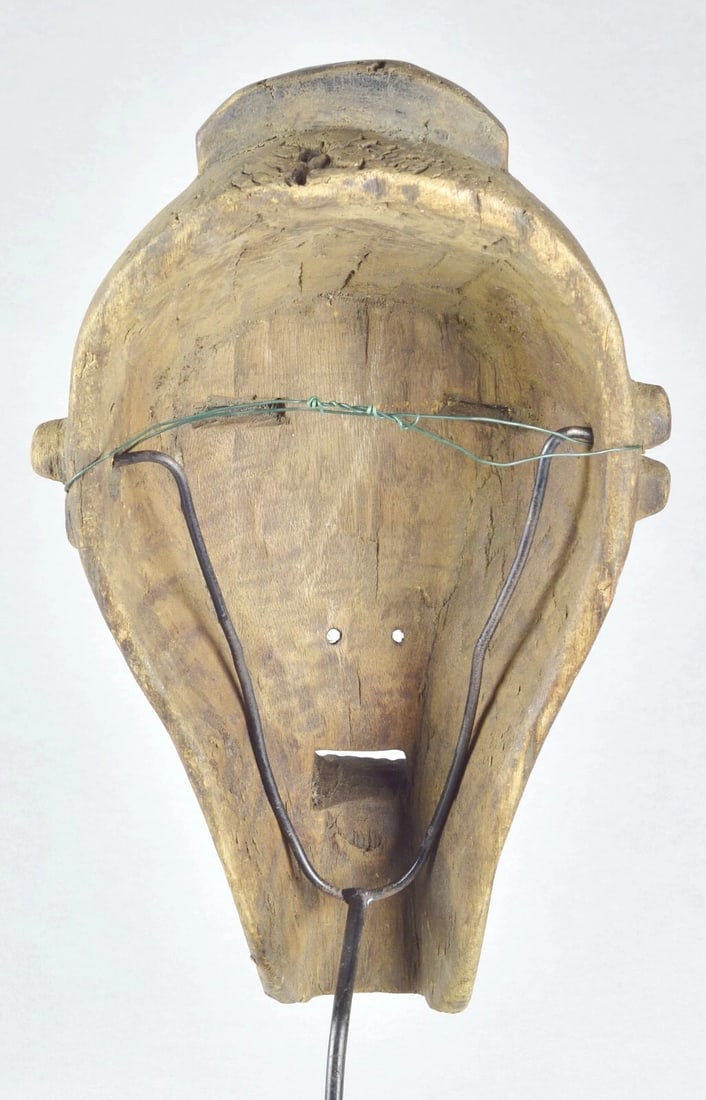 Beautiful MBAGANI Binji Mask African art Congo Drc Zaire - 6
