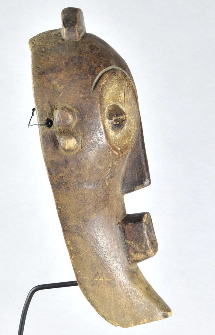Beautiful MBAGANI Binji Mask African art Congo Drc Zaire - 7