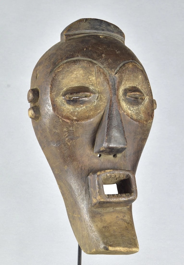 Beautiful MBAGANI Binji Mask African art Congo Drc Zaire - 8