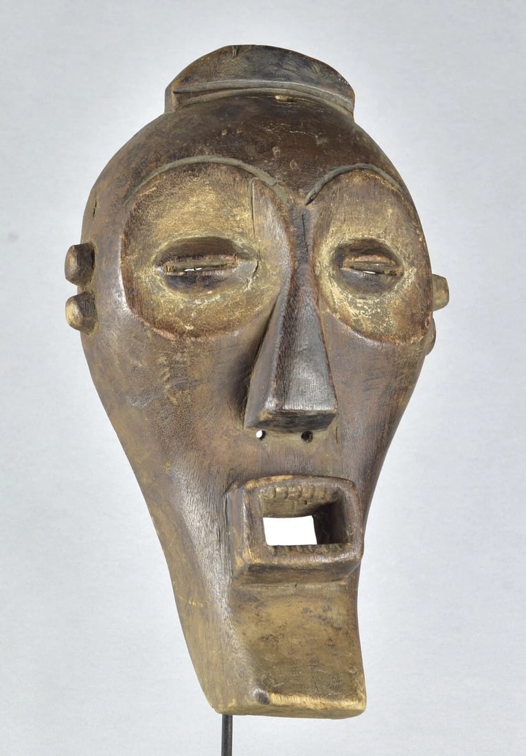 Beautiful MBAGANI Binji Mask African art Congo Drc Zaire - 9