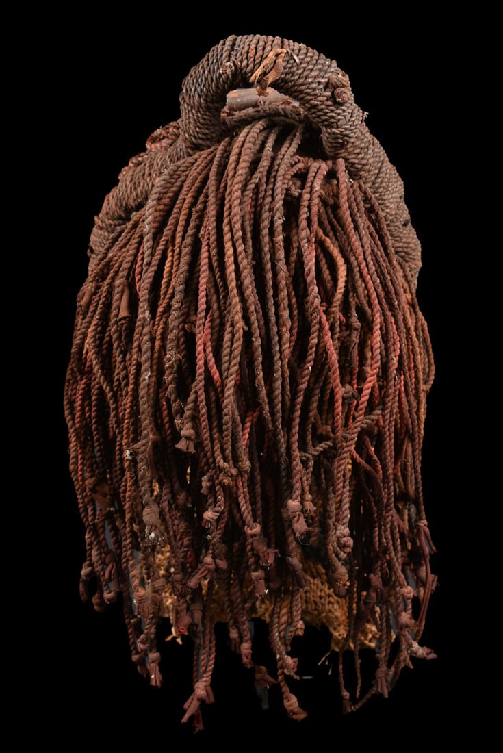 Mwana Pwo Mask – Wood, Rope – Chokwe – DR Congo - 7
