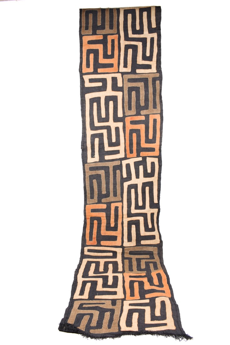 Textile – Cloth – Shoowa-Kuba – DR Congo 310 cm - 4